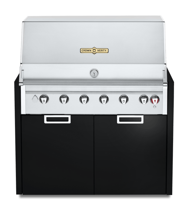 Crown Verity Crown Verity 42" Infinite Modular Gas Grill with Light Package & Propane Tank Holder Propane / Alaskan Midnight IGM42LPAM-LT Barbecue Finished - Gas