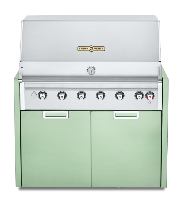 Crown Verity Crown Verity 42" Infinite Modular Gas Grill with Light Package & Propane Tank Holder Propane / Cape Cod Breeze IGM42LPCC-LT Barbecue Finished - Gas