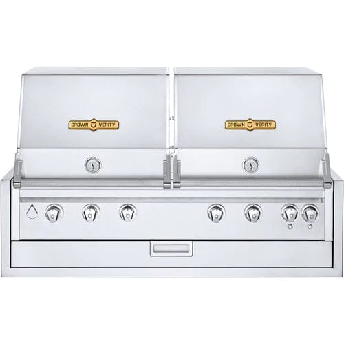 Crown Verity Crown Verity 48" Infinite Built-in Gas Grill with 2x Roll Dome & Light Package Barbecue Finished - Gas