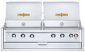 Crown Verity Crown Verity 48" Infinite Series Built-In Dual Dome Grill with Light Package - IBI482RD-LT Barbecue Finished - Gas