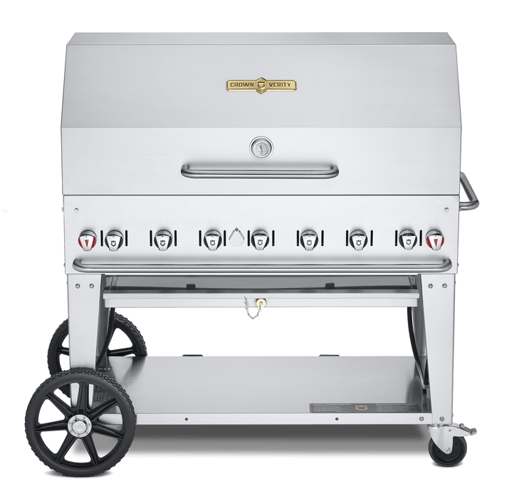 Crown Verity Crown Verity 48" Mobile Grill + RollDome Package Barbecue Finished - Gas