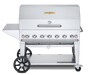 Crown Verity Crown Verity 48" Mobile Grill Single Inlet 50-100 lb. Tank Capacity & Accessory Package - CV-MCB-48-SI50/100-PKG CV-MCB-48-SI50/100-PKG Barbecue Finished - Gas