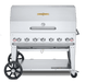 Crown Verity Crown Verity 48" Mobile Grill Single Inlet 50-100 lb. Tank Capacity & RollDome Package - CV-MCB-48-SI50/100-RDP CV-MCB-48-SI50/100-RDP Barbecue Finished - Gas