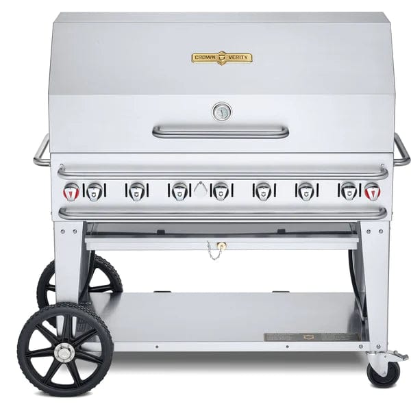 Crown Verity Crown Verity 48" Rental Gas Grill with Dome Package (50/100lb Tanks Only) CV-RCB-48RDP-SI50/100 Barbecue Finished - Gas