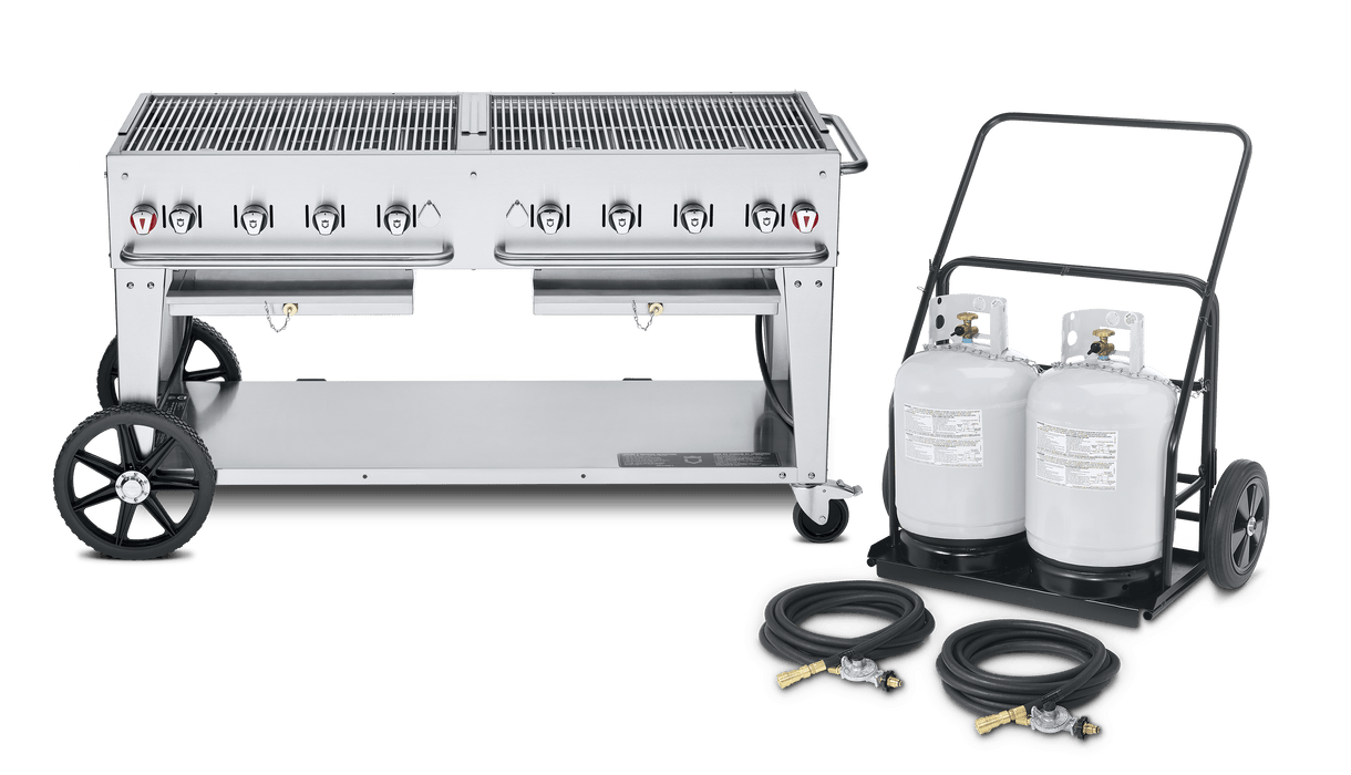 Crown Verity Crown Verity 60" Mobile Club Grill Barbecue Finished - Gas