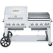 Crown Verity Crown Verity 60" Mobile Gas Grill with Dome & Griddle Package (50/100lb Tanks Only) CV-MCB-60-SI50/100-RGP Barbecue Finished - Gas