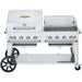Crown Verity Crown Verity 60" Mobile Gas Grill with Dome & Windguard Package (50/100lb Tanks Only) CV-MCB-60-SI50/100-RWP Barbecue Finished - Gas