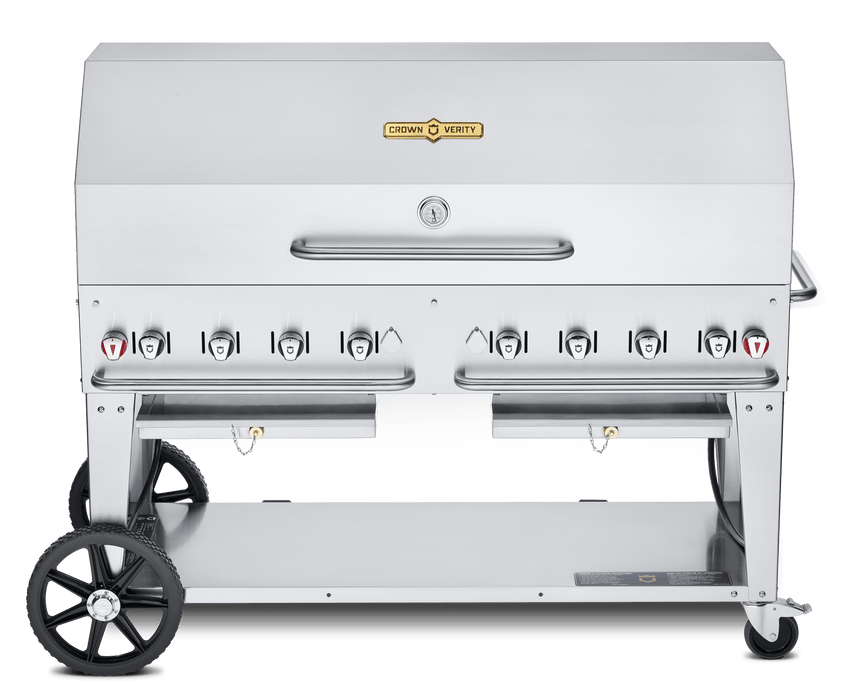Crown Verity Crown Verity 60" Mobile Grill + RollDome Package Barbecue Finished - Gas
