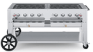 Crown Verity Crown Verity 60" Mobile Grill Single Inlet 50-100 lb. Tank Capacity - CV-MCB-60-SI50/100 CV-MCB-60-SI50/100 Barbecue Finished - Gas