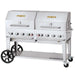 Crown Verity Crown Verity 60" Mobile Grill Single Inlet 50-100 lb. Tank Capacity & Double RollDome Package CV-MCB-60-SI50/100-RDP Barbecue Finished - Gas