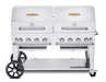 Crown Verity Crown Verity 60" Mobile Grill + Two RollDome Package Barbecue Finished - Gas