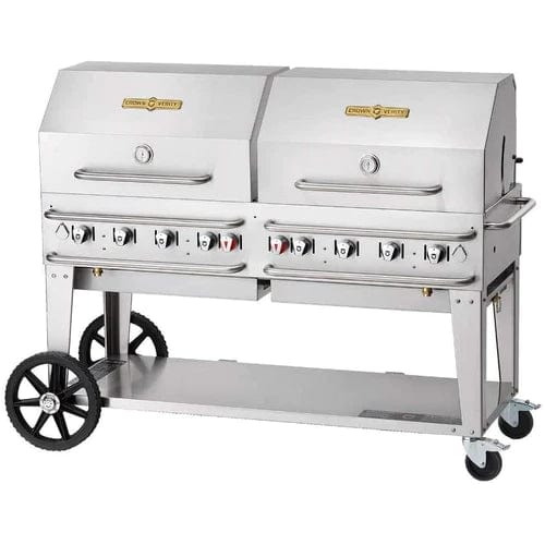 Crown Verity Crown Verity 60" Rental Gas Grill with 2x Dome Package (50/100lb Tanks Only) CV-RCB-60RDP-SI50/100 Barbecue Finished - Gas