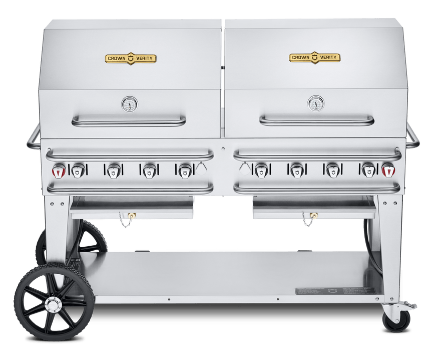Crown Verity Crown Verity 60" Rental Gas Grill with 2x Dome Package CV-RCB-60RDP Barbecue Finished - Gas