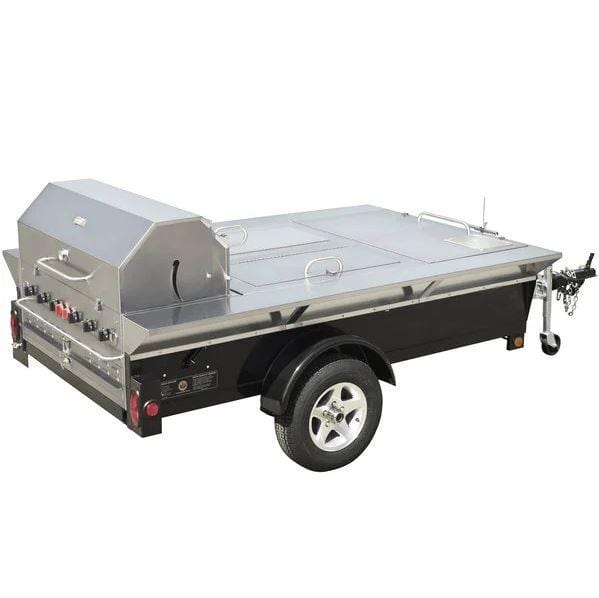 Crown Verity Crown Verity 69" Tailgate Grill with Beverage Compartments and Sink CV-TG-4 Barbecue Finished - Gas