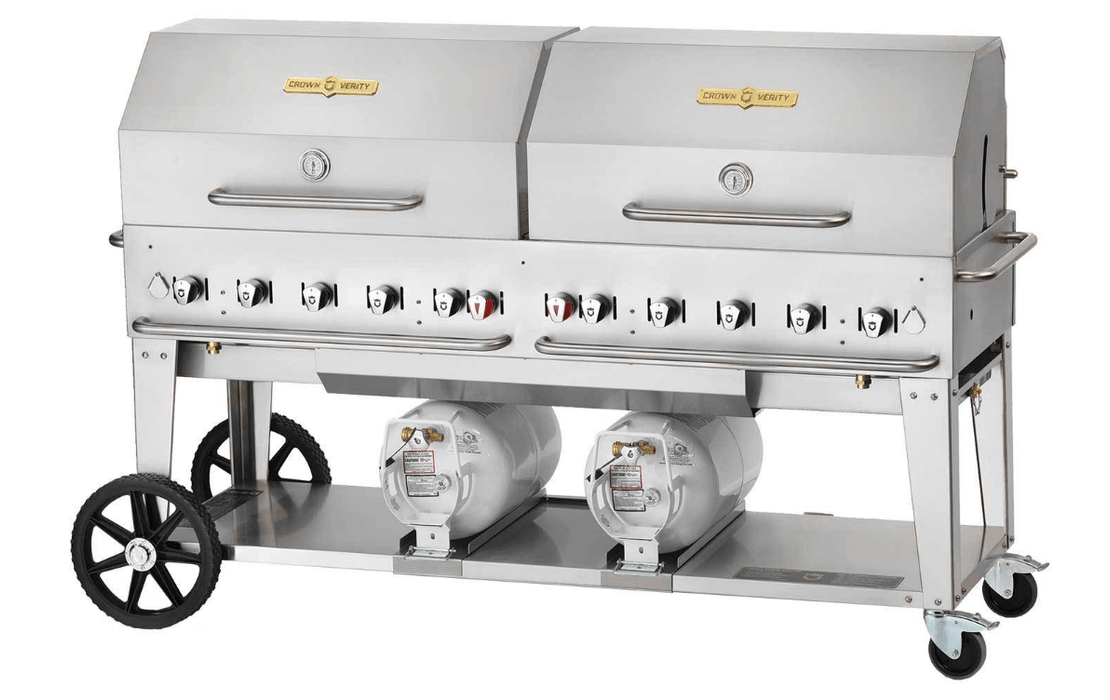 Crown Verity Crown Verity 72" Club Grill RollDome CV-CCB-72RDP Barbecue Finished - Gas