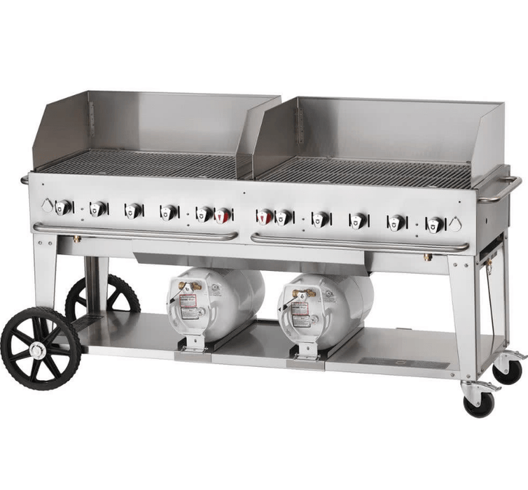 Crown Verity Crown Verity 72" Club Grill Wind Guard CV-CCB-72WGP Barbecue Finished - Gas