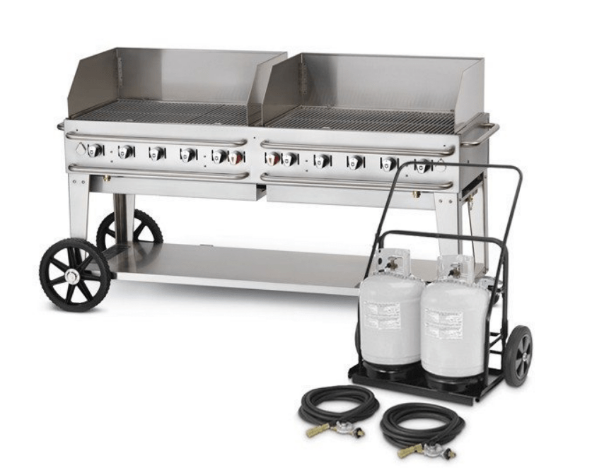 Crown Verity Crown Verity 72" Mobile Club Grill Wind Guard CV-MCC-72WGP Barbecue Finished - Gas