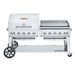 Crown Verity Crown Verity 72" Mobile Grill + Pro Griddle + RollDome Package Propane CV-MCB-72RGP-LP Barbecue Finished - Gas