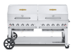 Crown Verity Crown Verity 72" Mobile Grill + RollDome Package Barbecue Finished - Gas