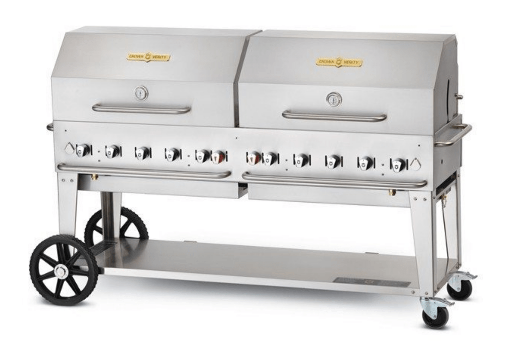 Crown Verity Crown Verity 72" Mobile Grill + RollDome Package Barbecue Finished - Gas