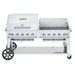 Crown Verity Crown Verity 72" Mobile Grill Single Inlet 50-100 lb. Tank Capacity & Wind Guard & RollDome Package Package CV-MCB-72-SI50/100-RWP Barbecue Finished - Gas