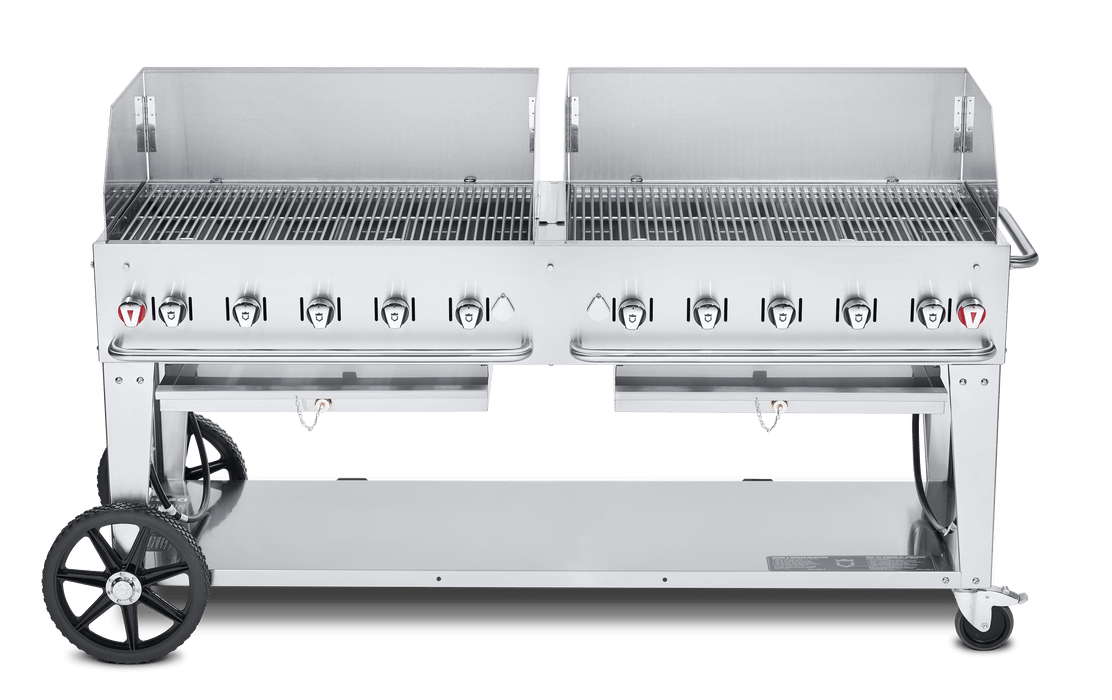 Crown Verity Crown Verity 72" Mobile Grill + WindGuards Barbecue Finished - Gas