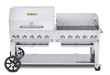Crown Verity Crown Verity 72" Mobile Grill + WindGuards + RollDome Package Barbecue Finished - Gas