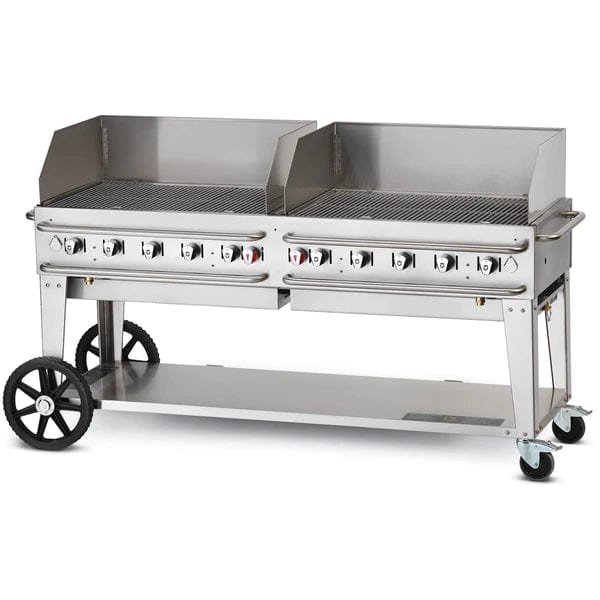 Crown Verity Crown Verity 72" Rental Gas Grill with 2x Windguard Package (50/100 lb Tanks Only) CV-RCB-72WGP-SI50/100 Barbecue Finished - Gas