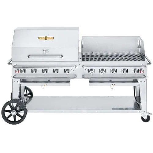 Crown Verity Crown Verity 72" Rental Gas Grill with Dome and Windguard Package CV-RCB-72RWP Barbecue Finished - Gas