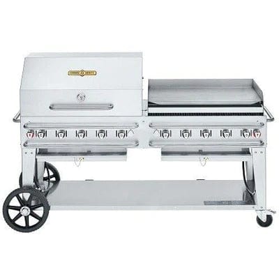 Crown Verity Crown Verity 72" Rental Gas Grill with Dome & Griddle Package CV-RCB-72RGP Barbecue Finished - Gas