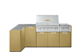 Crown Verity Crown Verity Corner Modular Grill Package (w/ Light Package) Propane / Grand Canyon Gold CV-IMP-C-GC-LP-LT Barbecue Finished - Gas