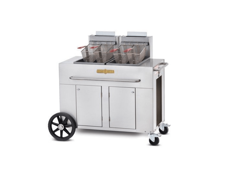 Crown Verity Crown Verity Double Tank Fryer Propane CV-PF-2 Barbecue Finished - Gas