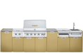 Crown Verity Crown Verity Five-Piece Modular Grill Package Propane / Grand Canyon Gold CV-IMP-5-GC-LP Barbecue Finished - Gas