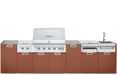 Crown Verity Crown Verity Five-Piece Modular Grill Package Propane / Red Rock Sandstone CV-IMP-5-RR-LP Barbecue Finished - Gas