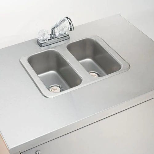 Crown Verity Crown Verity Full Size Double-Sink (Cold Water Only) CV-PHS-2C Barbecue Finished - Gas