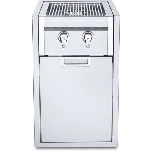 Crown Verity Crown Verity Infinite Built-In Gas Dual Side Burner with Cabinet and Light Package IBISC-SBNG-LT Outdoor Finished