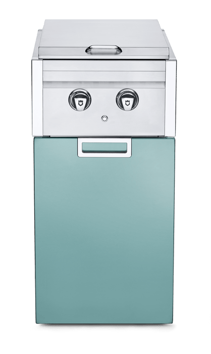 Crown Verity Crown Verity Infinite Series Cabinet Module with Dual Side Burner (Natural Gas) & Single Drawer - ICM-SBNG-1D Grotto Turquoise ICMGT-SBNG-1D Barbecue Parts