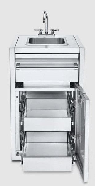 Crown Verity Crown Verity Infinite Series Small Built-In Cabinet with Sink & 2 Single Drawers - IBISC-SK-2D IBISC-SK-2D Barbecue Parts