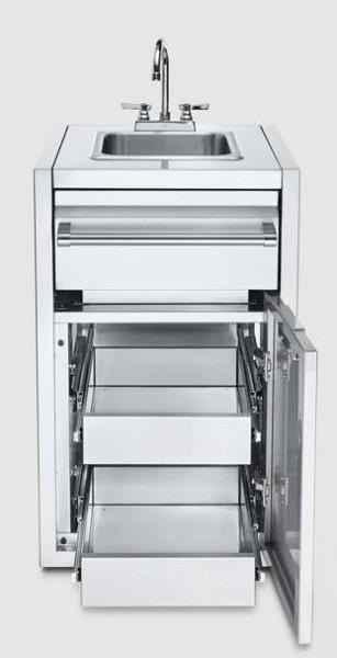 Crown Verity Crown Verity Infinite Series Small Built-In Cabinet with Sink & 2 Single Drawers - IBISC-SK-2D IBISC-SK-2D Barbecue Parts
