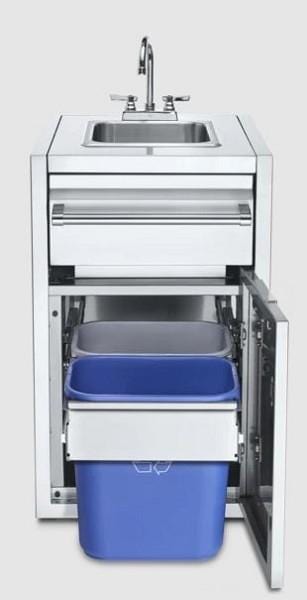 Crown Verity Crown Verity Infinite Series Small Built-In Cabinet with Sink & Garbage Holder - IBISC-SK-GH IBISC-SK-GH Barbecue Parts