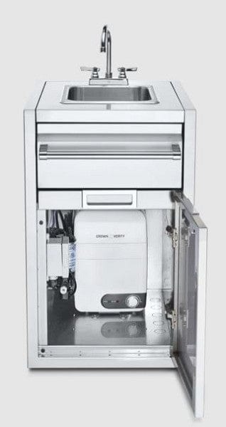 Crown Verity Crown Verity Infinite Series Small Built-In Cabinet with Sink & Water Heater - IBISC-SK-WH IBISC-SK-WH Barbecue Parts