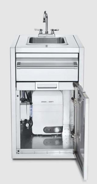 Crown Verity Crown Verity Infinite Series Small Built-In Cabinet with Sink & Water Heater - IBISC-SK-WH IBISC-SK-WH Barbecue Parts