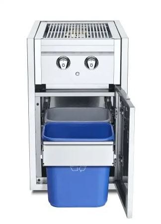 Crown Verity Crown Verity Infinite Series Small Cabinet with Built-In Dual Side Burner & Garbage Holder - IBISC-SBNG-GH IBISC-SBNG-GH Barbecue Finished - Gas