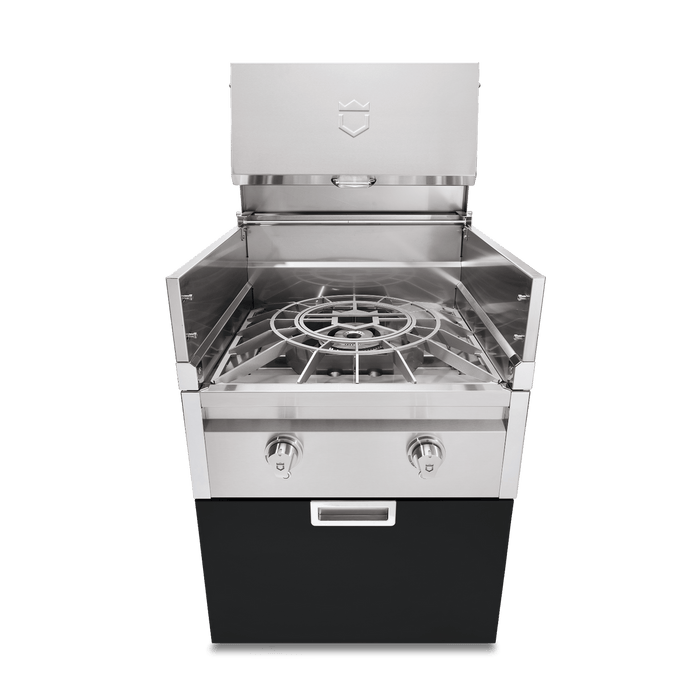Crown Verity Crown Verity Modular  Power Burner with Light Package - ICM-PBNG-LT Alaskan Midnight ICM-PBNGAM-LT Barbecue Finished - Gas