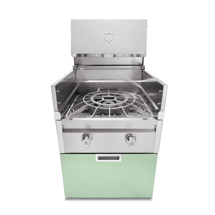 Crown Verity Crown Verity Modular  Power Burner with Light Package - ICM-PBNG-LT Cape Cod Breeze ICM-PBNGCC-LT Barbecue Finished - Gas