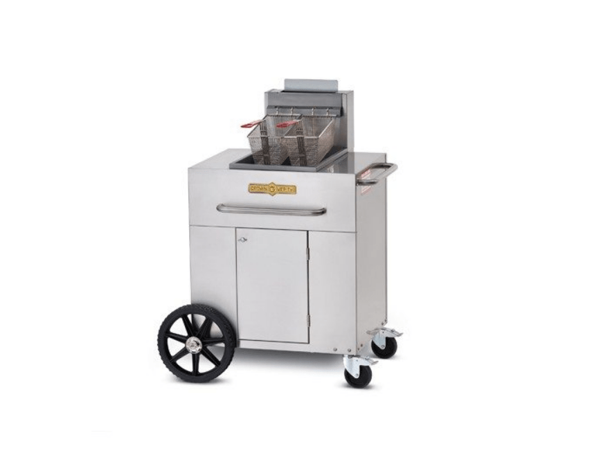 Crown Verity Crown Verity Single Tank Fryer Barbecue Finished - Gas