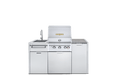 Crown Verity Crown Verity Three-Piece Modular Grill Package Propane / Stainless Steel CV-IMP-3-SS-LP Barbecue Finished - Gas