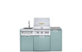 Crown Verity Crown Verity Three-Piece Modular Grill Package (w/ Light Package) Propane / Grotto Turquoise CV-IMP-3-GT-LP-LT Barbecue Finished - Gas