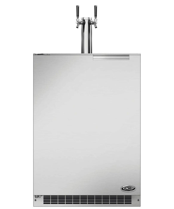 Dcs DCS Double Tap Keg / Beer Dispenser (24") - RF24BT-1 Left Handle 71516 Barbecue Finished - Gas
