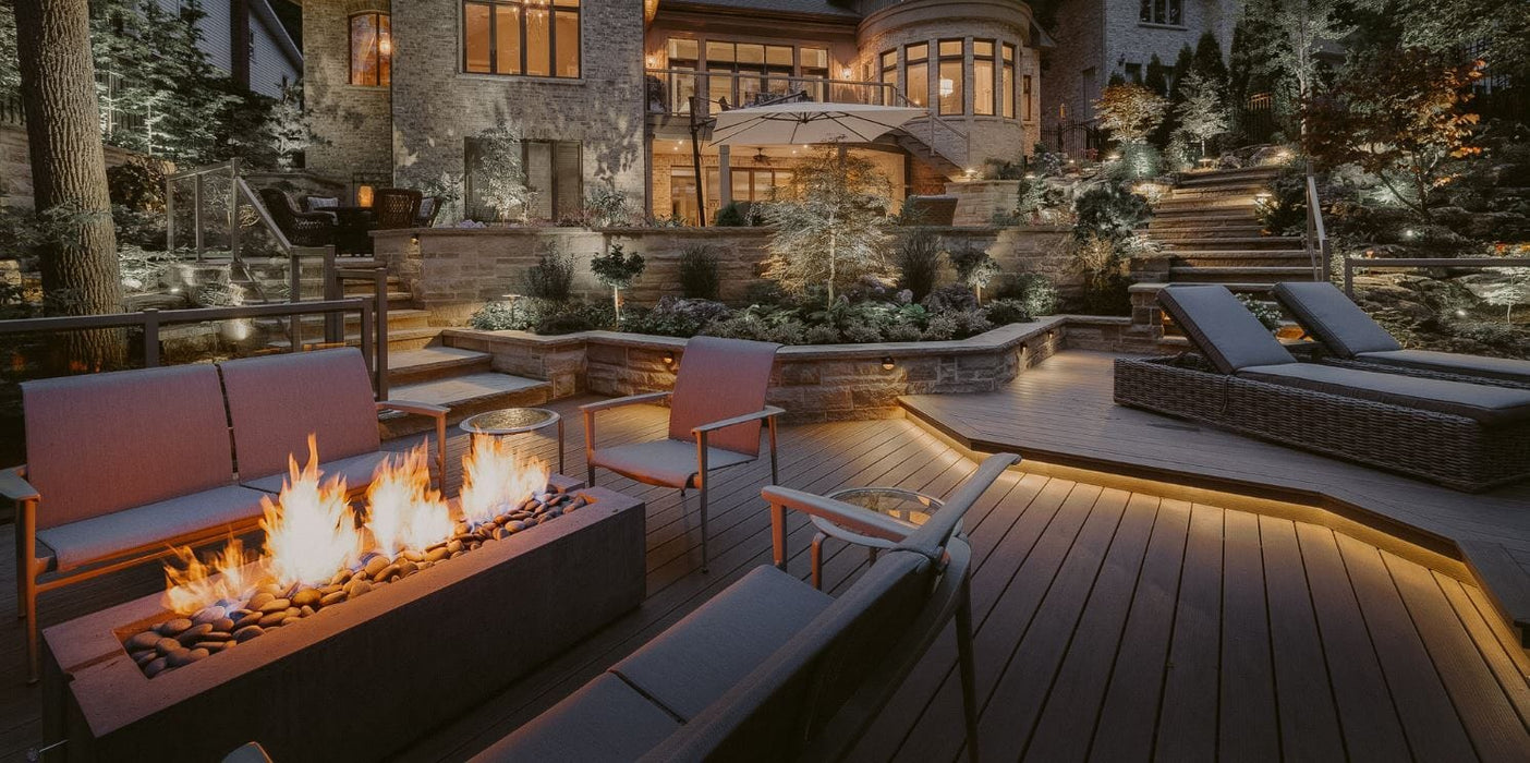 Dekko Dekko Avera 65,000 BTU 60" Concrete Fire Pit AVERA60 Fireplace Finished - Outdoor